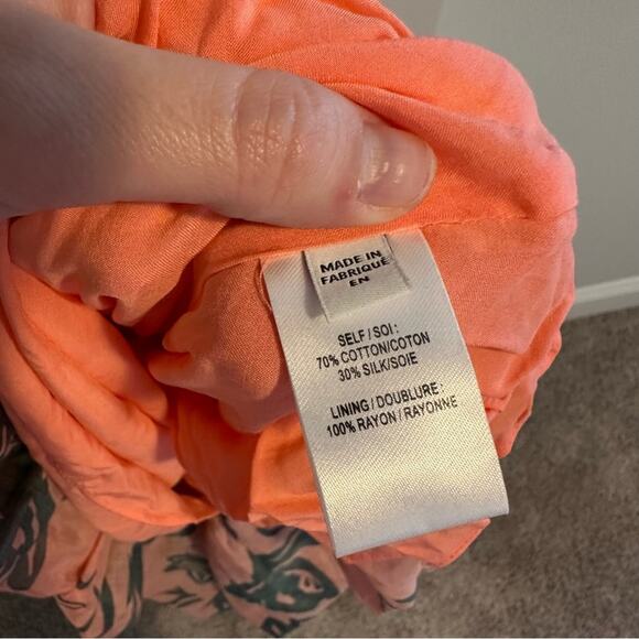 Tanya Taylor Pink Green Leaf Silk Cotton Maxi Dress 4 - Picture 10 of 16